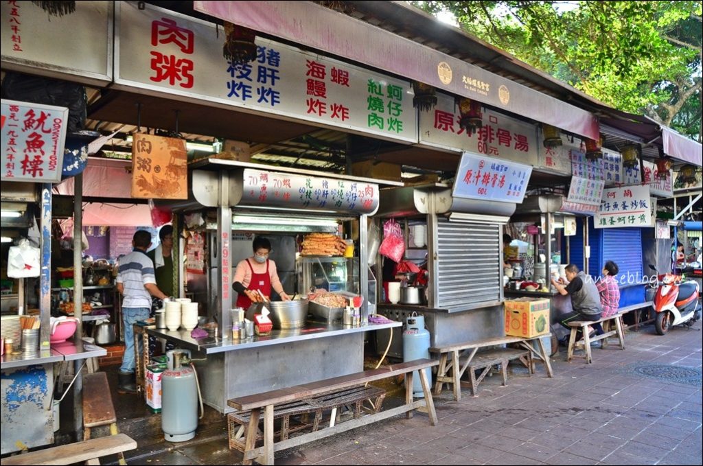 葉家肉粥、炸花枝、紅燒肉，大稻埕慈聖宮廟口小吃，大同區美食