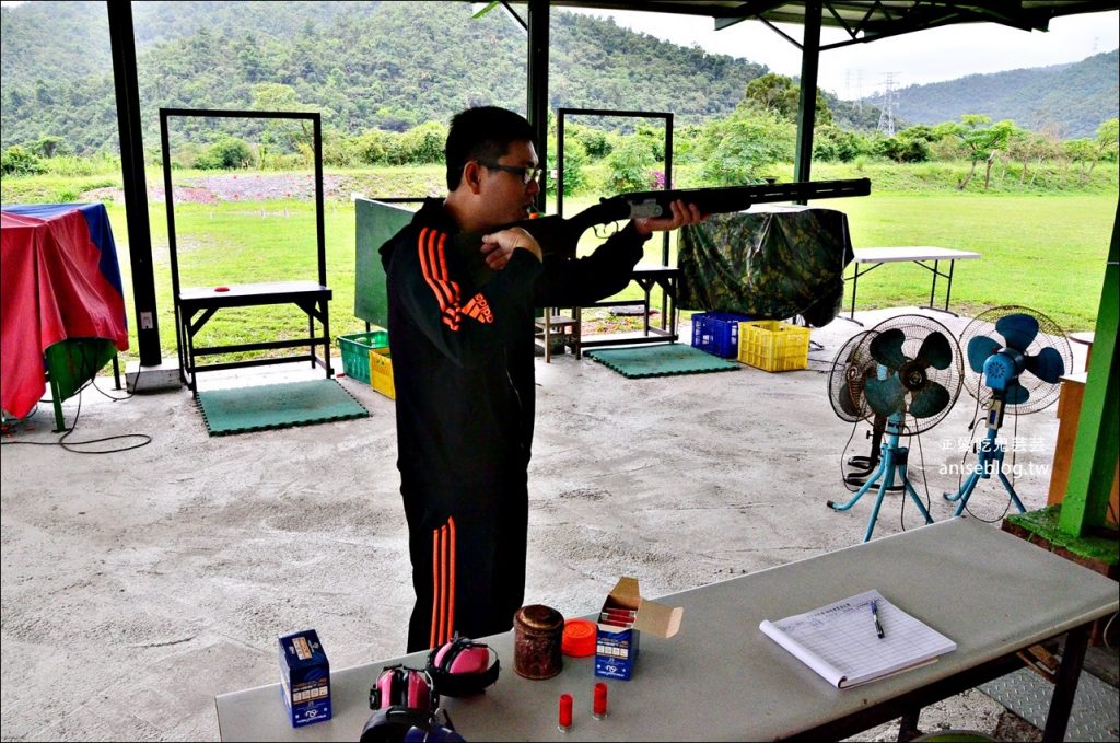 四方林靶場飛靶射擊體驗，你也可以是神槍手，宜蘭大同休閒旅遊景點(姊姊遊記)