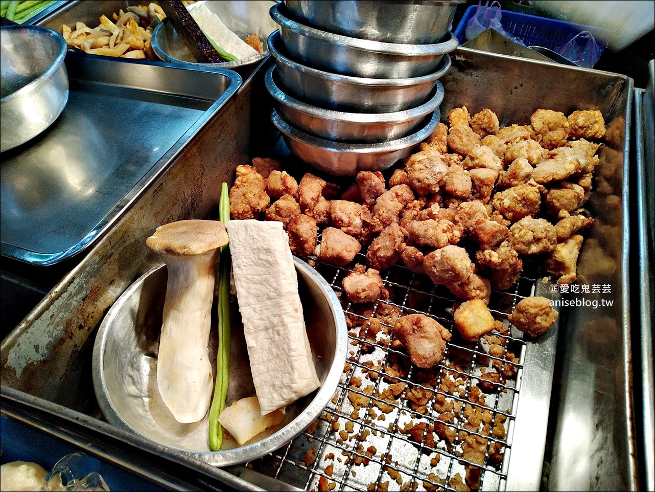 旺萊鹹酥雞，通化街臨江街夜市美食(姊姊食記)