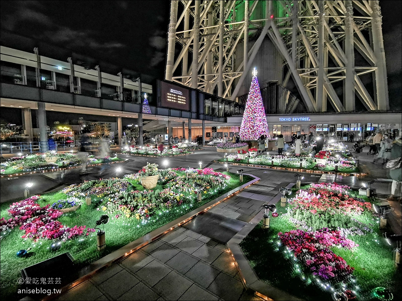 2018 東京Skytree 晴空塔耶誕點燈、光雕投影秀，美翻了！