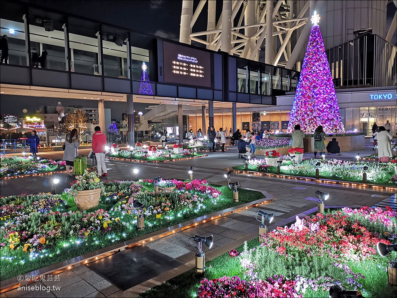 2018 東京Skytree 晴空塔耶誕點燈、光雕投影秀，美翻了！