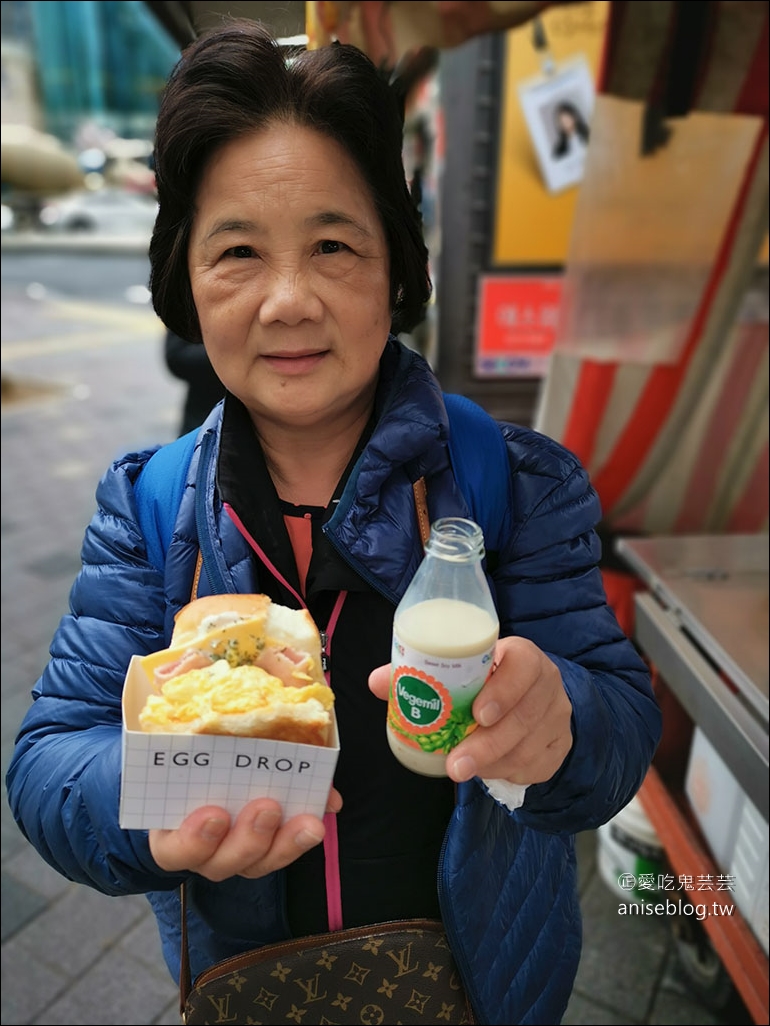 首爾早餐| EGG DROP (新村店)，超油超香超嫩、肥滋滋的雞蛋+吐司