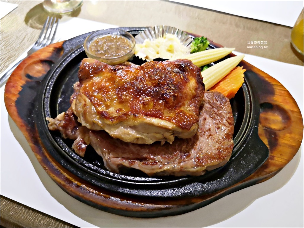 品客牛排，隱藏版大份量雙主餐牛排老店，捷運板橋站美食(姊姊食記)