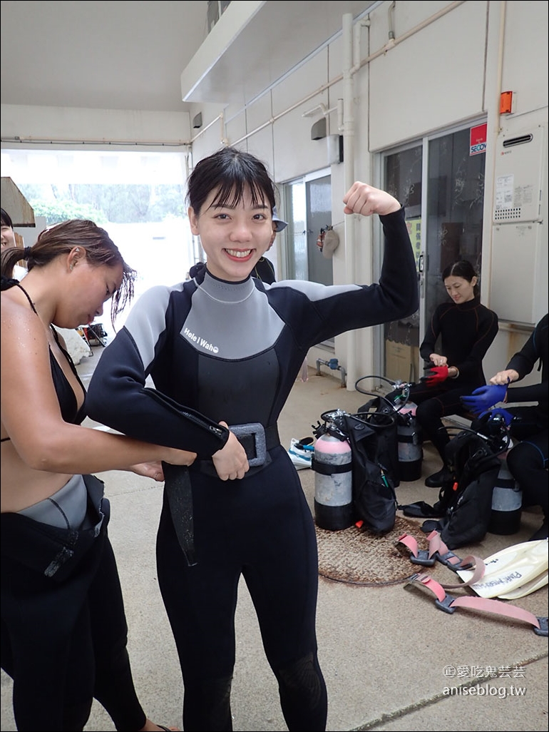 沖繩青之洞窟潛水My Diving，怕水的妹子也挑戰成功啦！