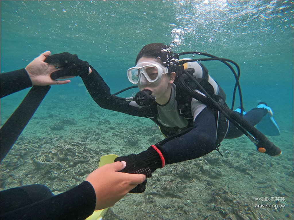 沖繩青之洞窟潛水My Diving，怕水的妹子也挑戰成功啦！