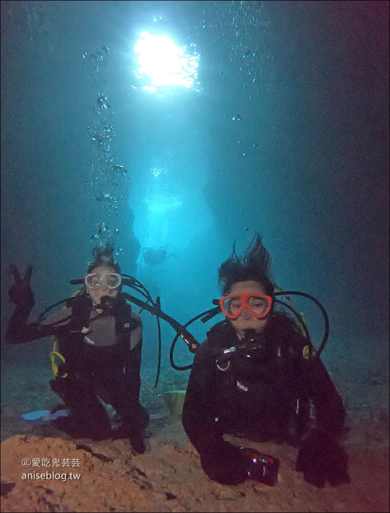 沖繩青之洞窟潛水My Diving，怕水的妹子也挑戰成功啦！