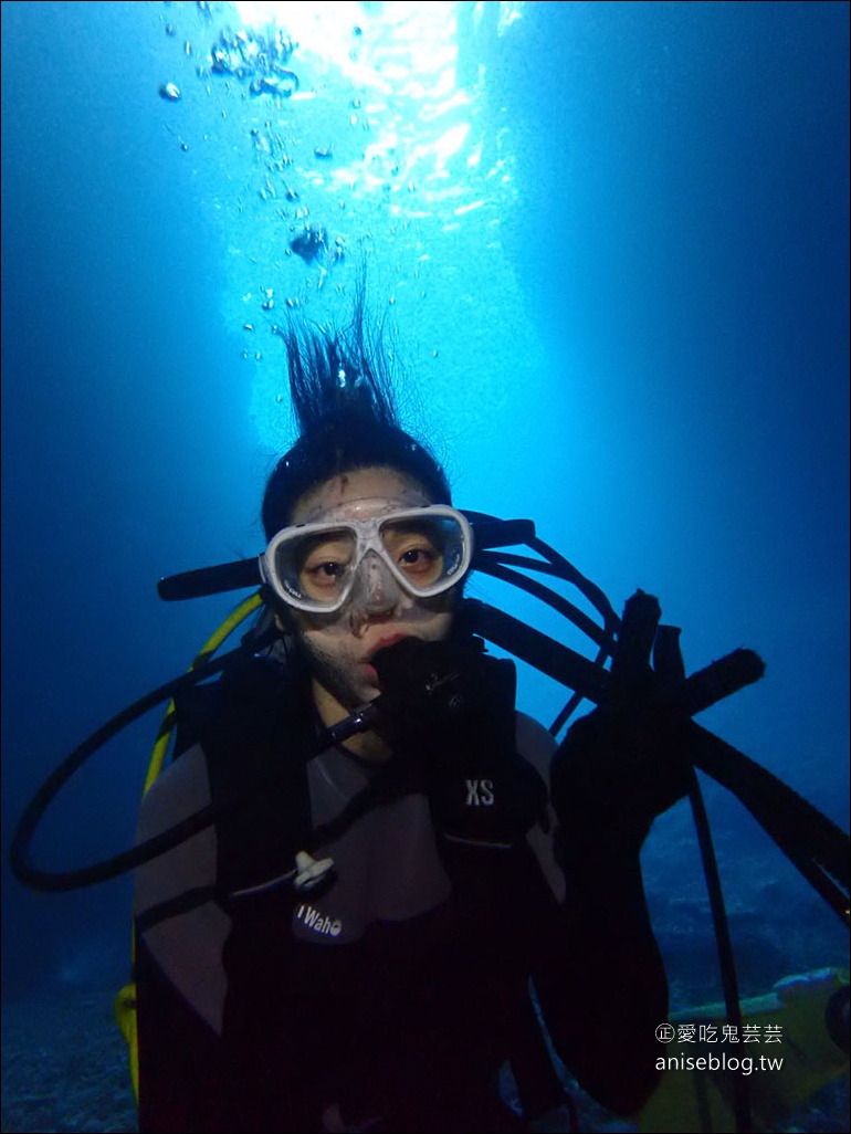 沖繩青之洞窟潛水My Diving，怕水的妹子也挑戰成功啦！