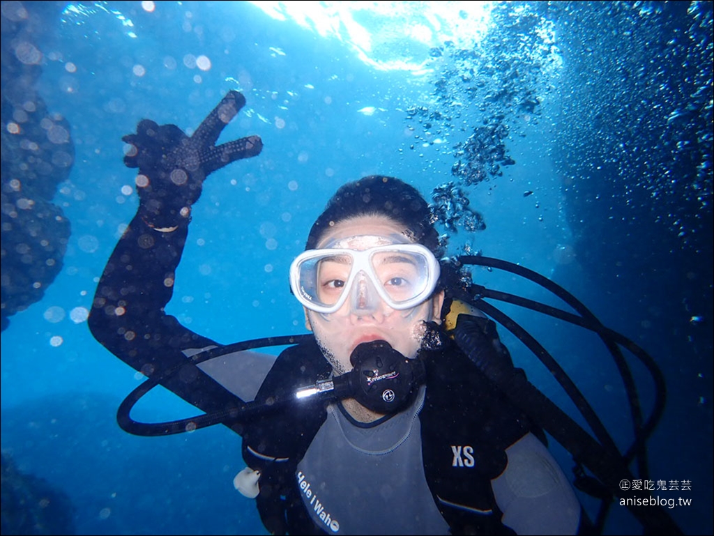 沖繩青之洞窟潛水My Diving，怕水的妹子也挑戰成功啦！