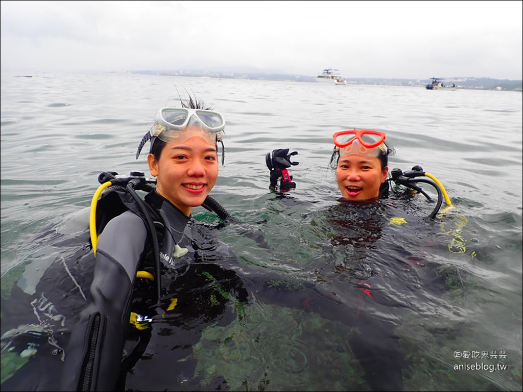 沖繩青之洞窟潛水My Diving，怕水的妹子也挑戰成功啦！