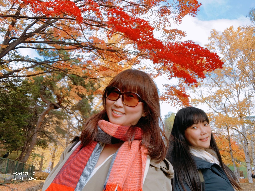 札幌女子5日小旅行 | 中島公園賞楓、札幌電視台夜景、開陽亭活毛蟹三吃、札幌啤酒博物館、北海道戀人觀光工廠、MITSUI OUTLET PARK 札幌北廣島、舊道廳、tsubaki salon吃鬆餅