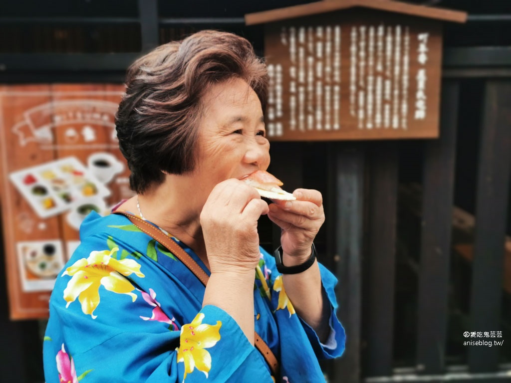 飛驒高山老街巡禮 (和服體驗、藍花咖啡、人力車、飛驒牛壽司)+GREEN Cooking Studio 午餐DIY @2019日本中部孝親之旅