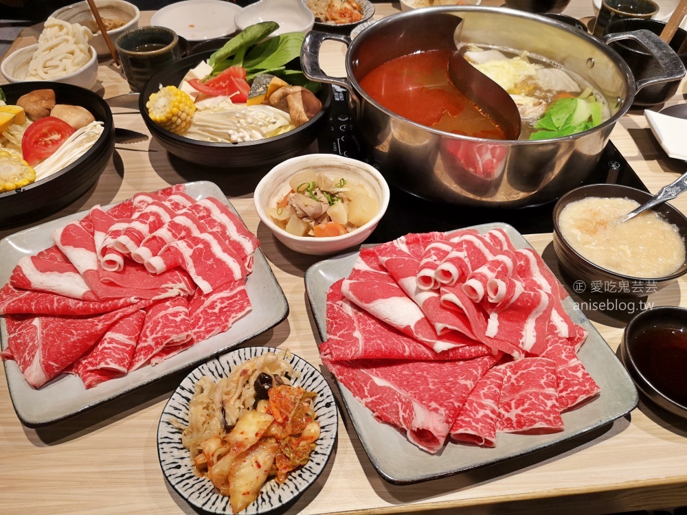 但馬屋牛しゃぶ 牛すき林口三井店，蔬菜吃到飽(姊姊食記)