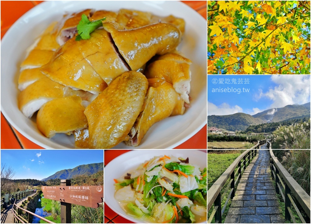 竹子湖黑木屋吃土雞，頂湖環狀步道賞海芋(姊姊食記)