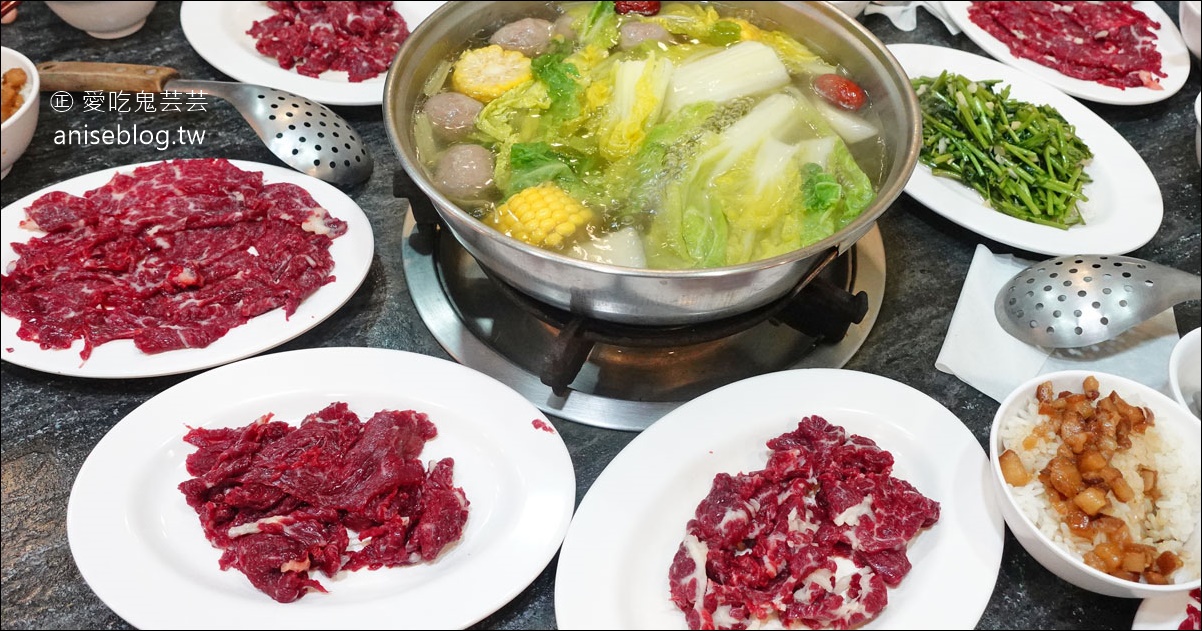 阿財牛肉湯(安平二店)，溫體牛肉大塊又嫩又好吃，推！