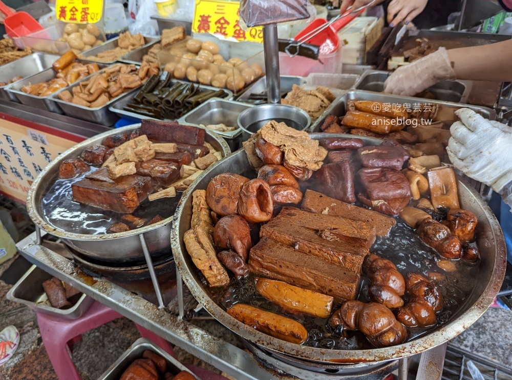 老阿伯現滷豆干，桃園大溪老街美食老店(姊姊食記)