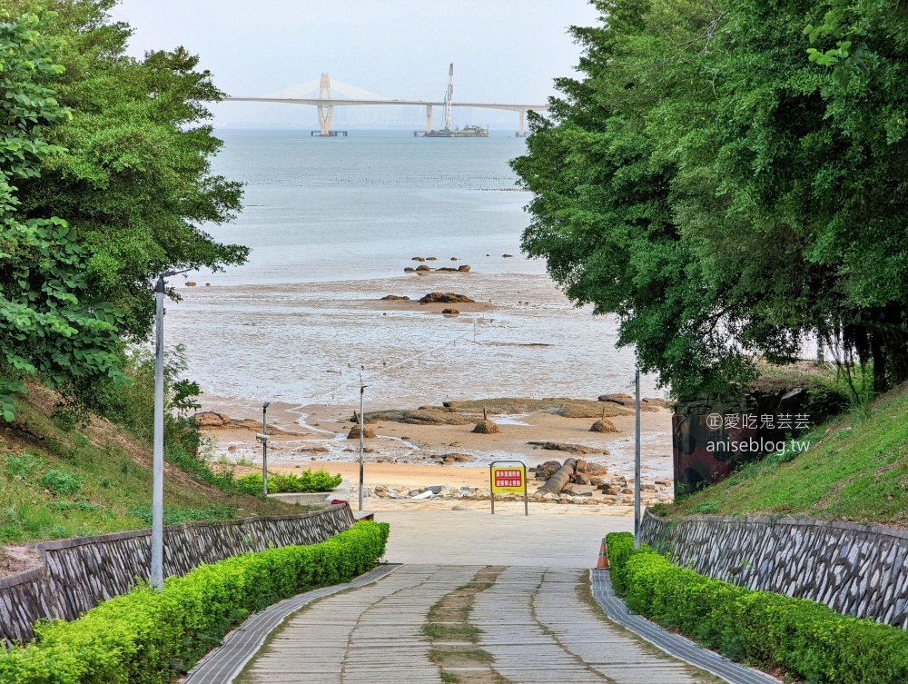 建功嶼，金門版摩西分海，金城鎮觀賞夕陽的絕美景點(姊姊遊記)