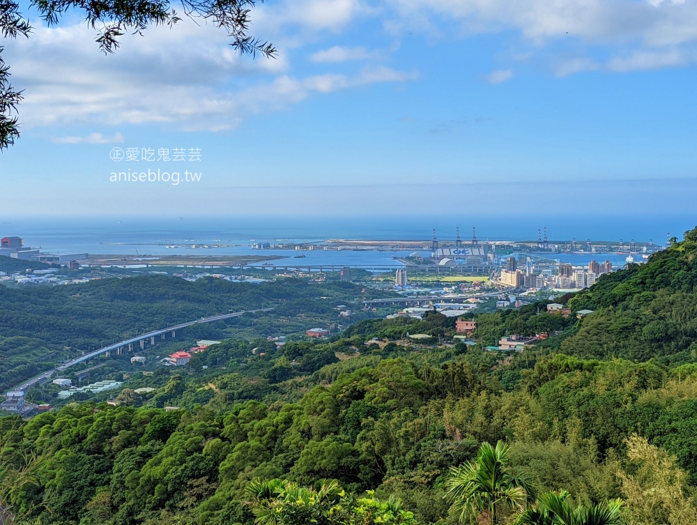 嵐天咖啡館，俯瞰台北港擁抱觀音山，山海美景一次滿足的郊遊路線(姊姊遊記)