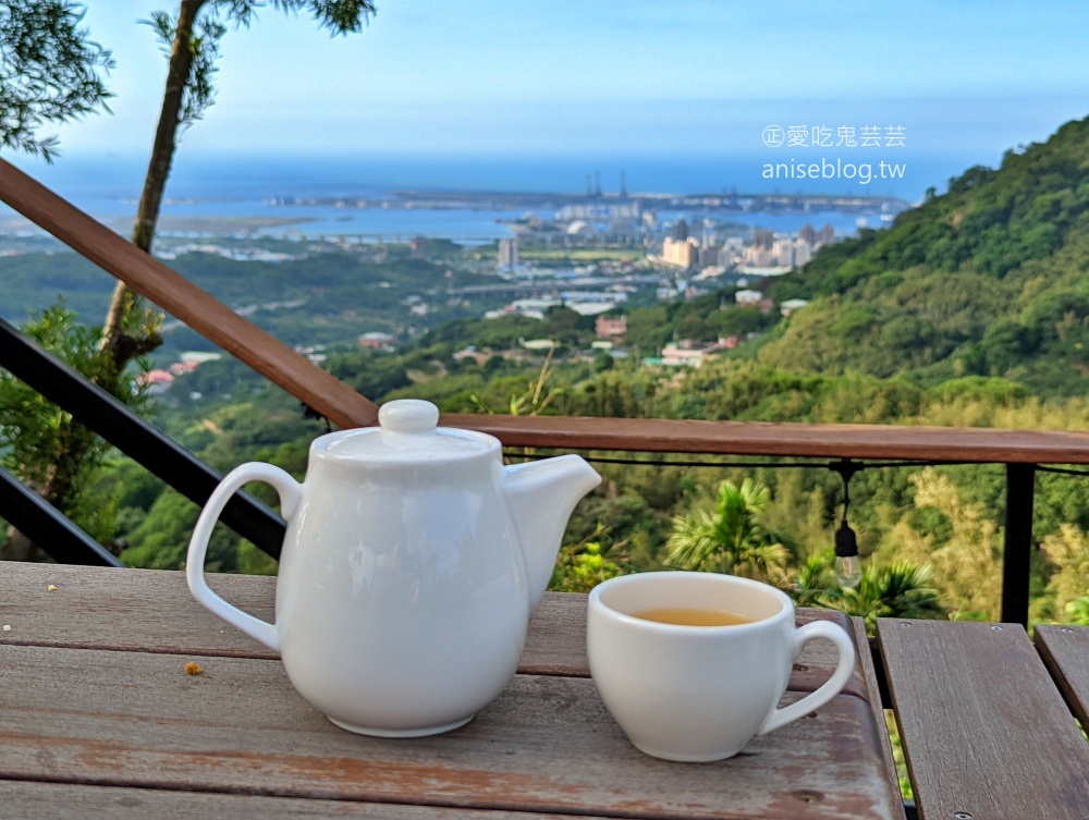 嵐天咖啡館，俯瞰台北港擁抱觀音山，山海美景一次滿足的郊遊路線(姊姊遊記)