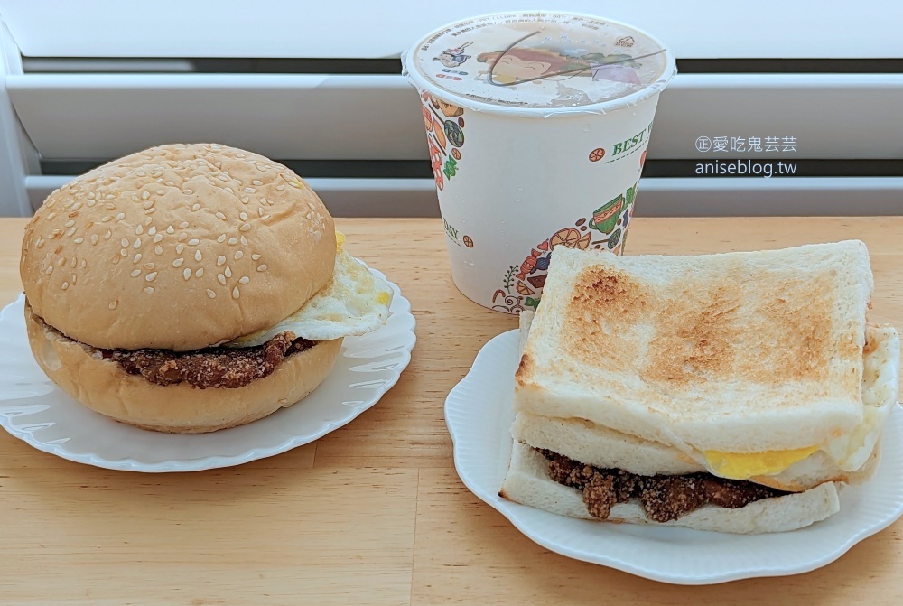 明峯早餐，酥香炸豬排是美味的招牌，桃園美食(姊姊食記)