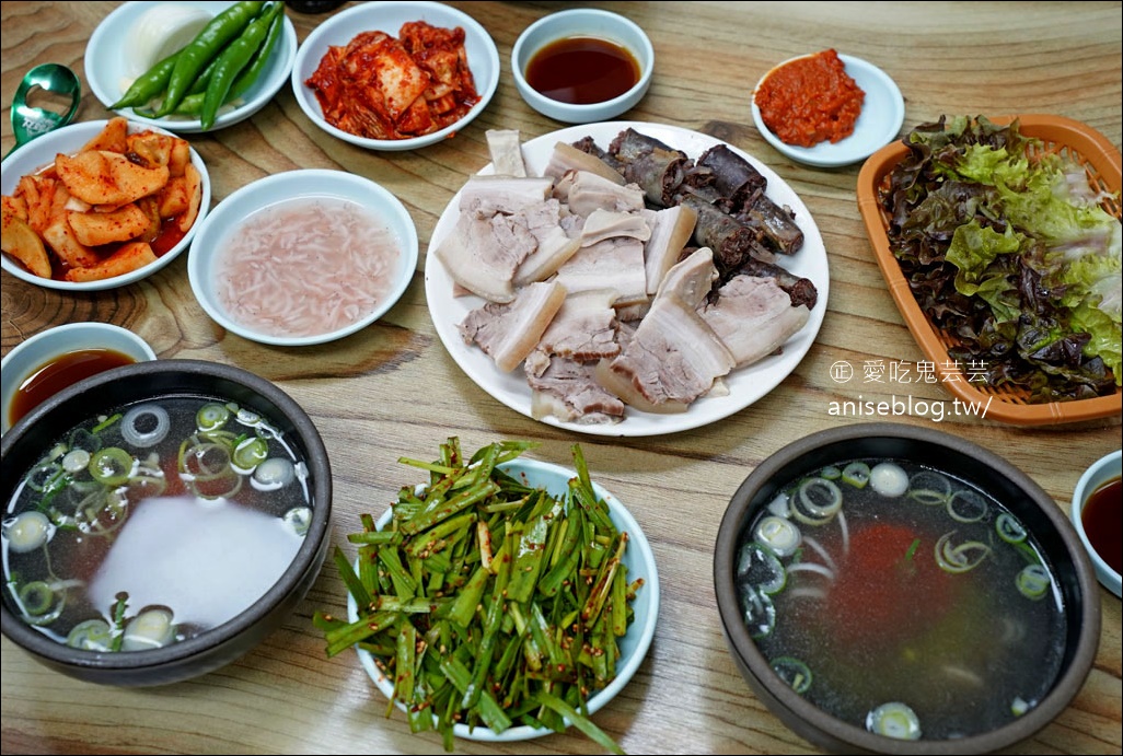 釜山美食 | 陝川湯飯家(합천국밥집)，米其林必比登推介豬肉湯飯，那個血腸也太好吃了吧！ @愛吃鬼芸芸