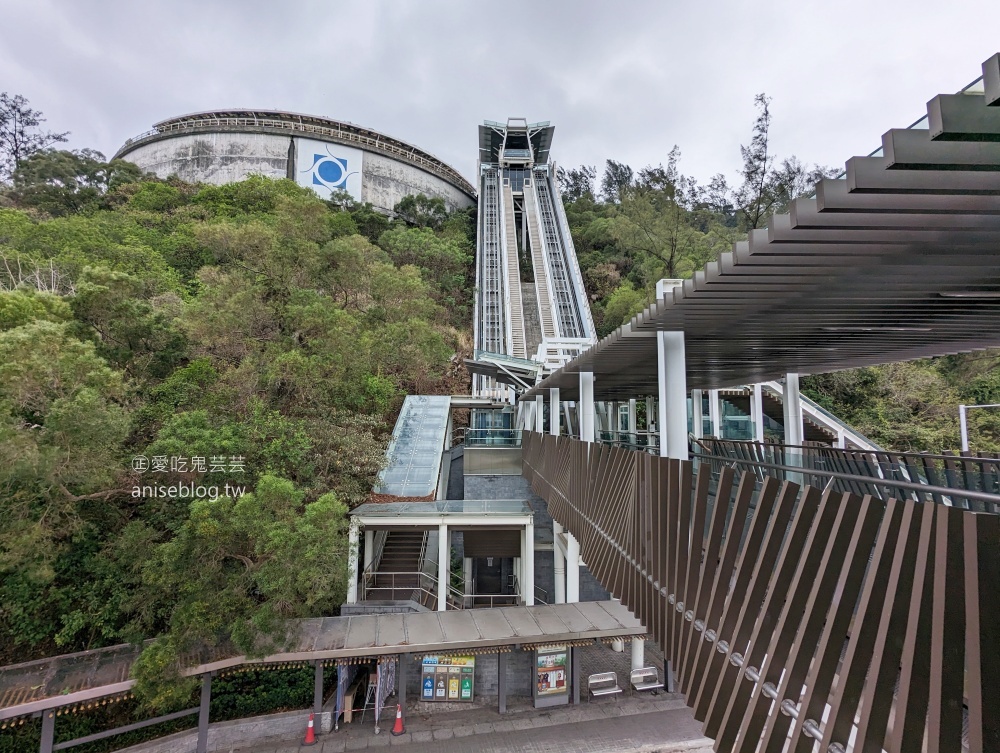 澳門大潭山瞭望台，搭乘斜行升降機俯瞰氹仔路氹金光大道美景(姊姊遊記)