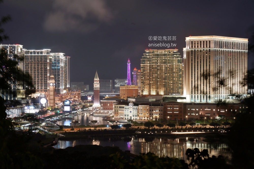 澳門大潭山瞭望台，搭乘斜行升降機俯瞰氹仔路氹金光大道美景(姊姊遊記)