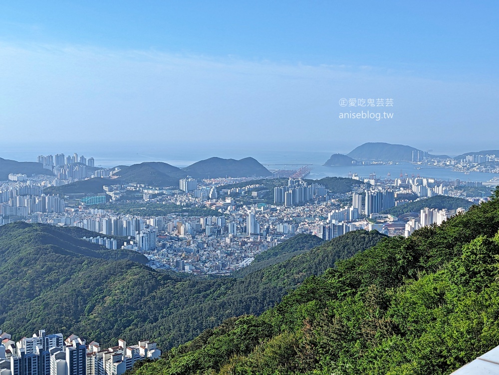 釜山夜景推薦景點，青鶴配水池展望台、荒嶺山烽燧臺、蓬萊山，交通方式(姊姊遊記)