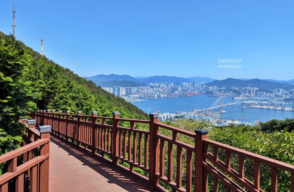 釜山夜景推薦景點，青鶴配水池展望台、荒嶺山烽燧臺、蓬萊山，交通方式(姊姊遊記)