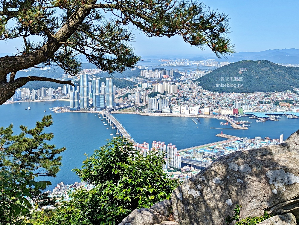 釜山夜景推薦景點，青鶴配水池展望台、荒嶺山烽燧臺、蓬萊山，交通方式(姊姊遊記)