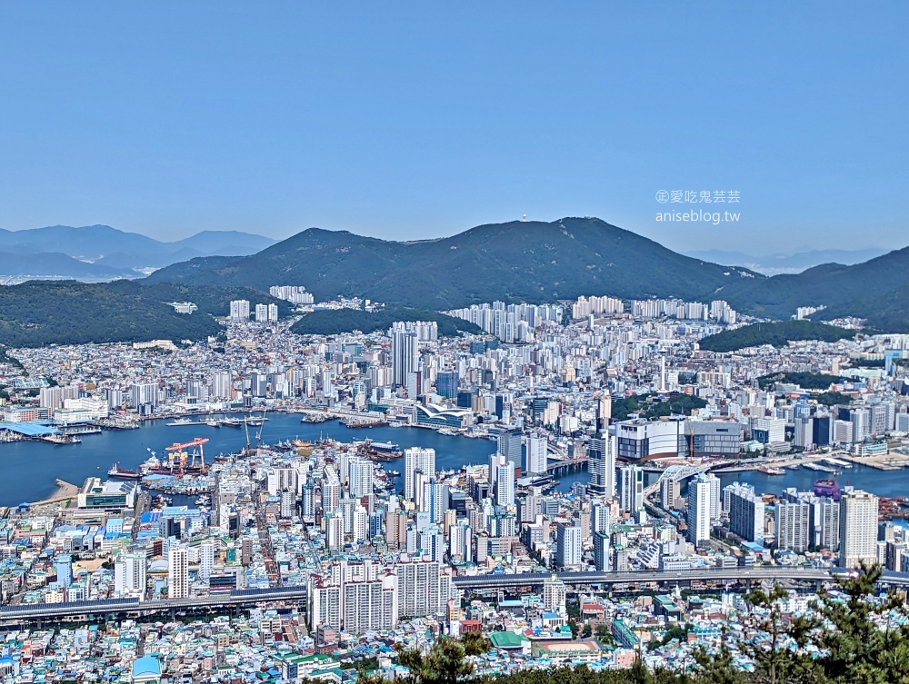 釜山夜景推薦景點，青鶴配水池展望台、荒嶺山烽燧臺、蓬萊山，交通方式(姊姊遊記)