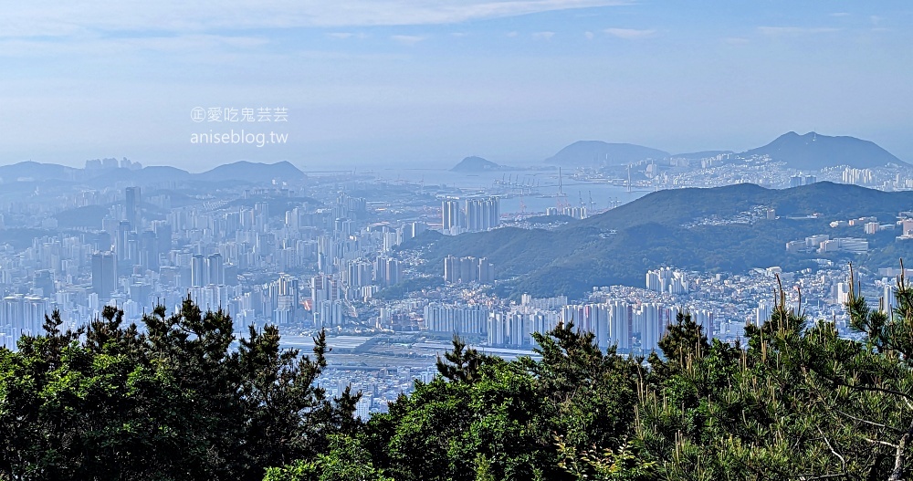 釜山夜景推薦景點，青鶴配水池展望台、荒嶺山烽燧臺、蓬萊山，交通方式(姊姊遊記)