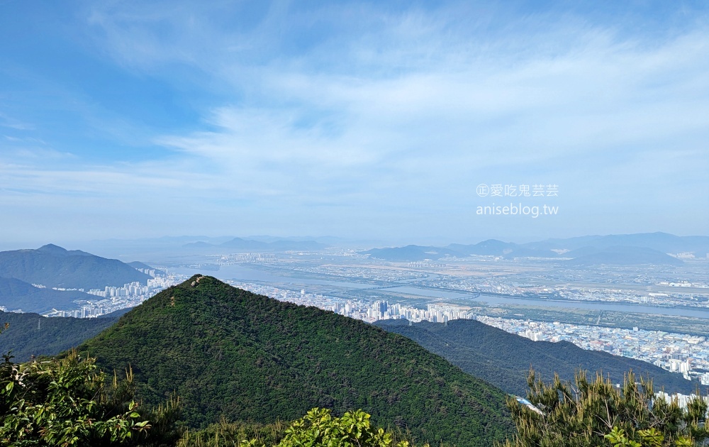 釜山夜景推薦景點，青鶴配水池展望台、荒嶺山烽燧臺、蓬萊山，交通方式(姊姊遊記)