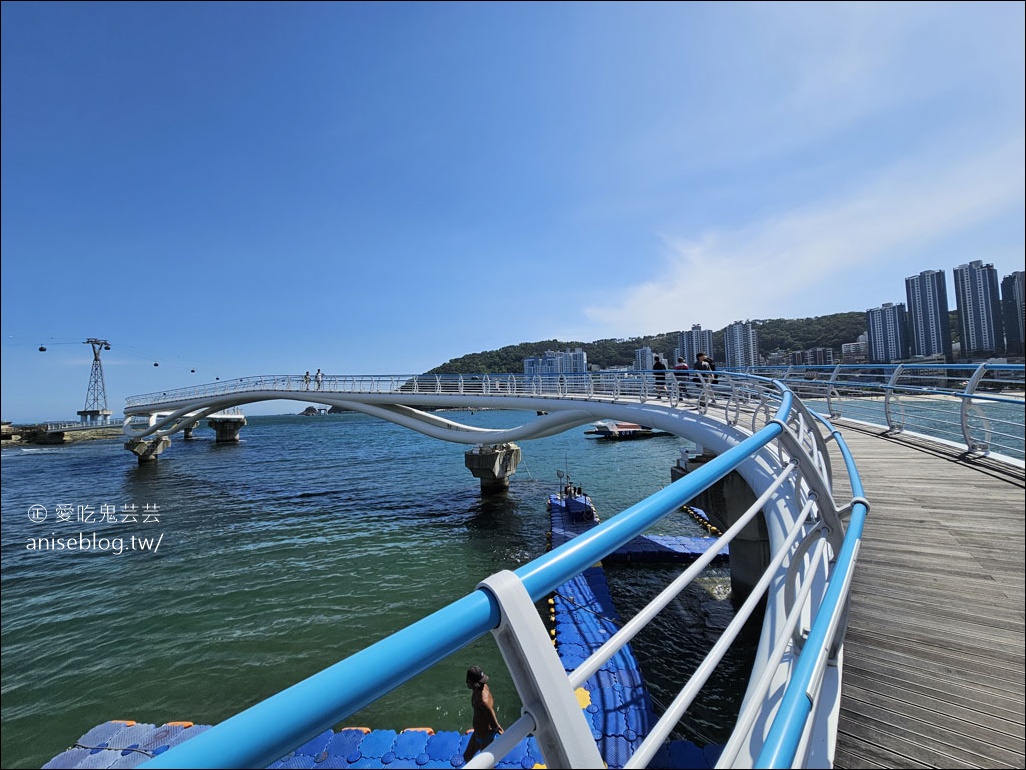 釜山松島纜車，水晶車廂腳底全透明超刺激😱 +松島天空步道