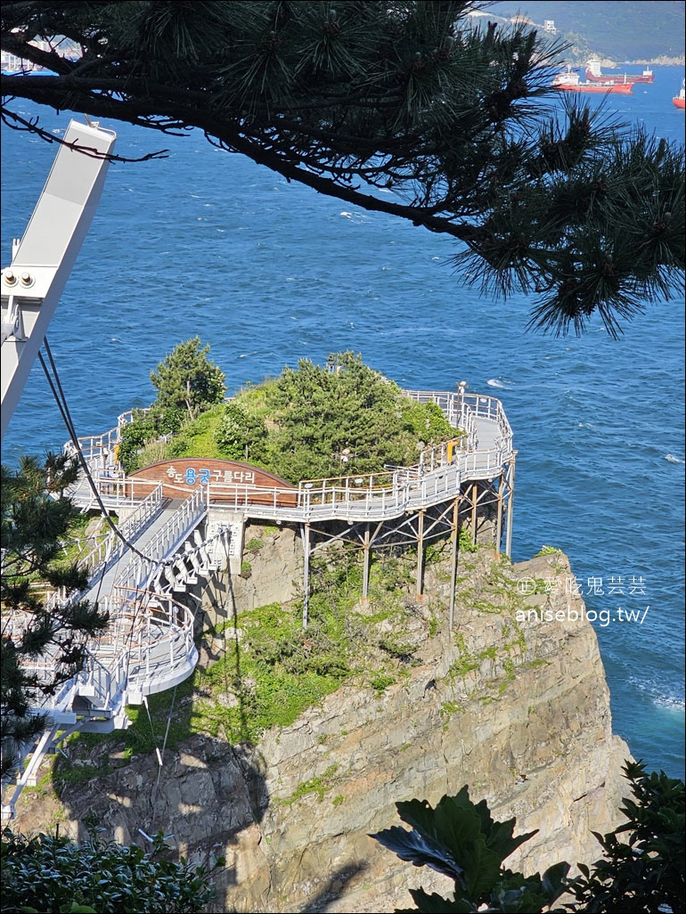 釜山松島纜車，水晶車廂腳底全透明超刺激😱 +松島天空步道