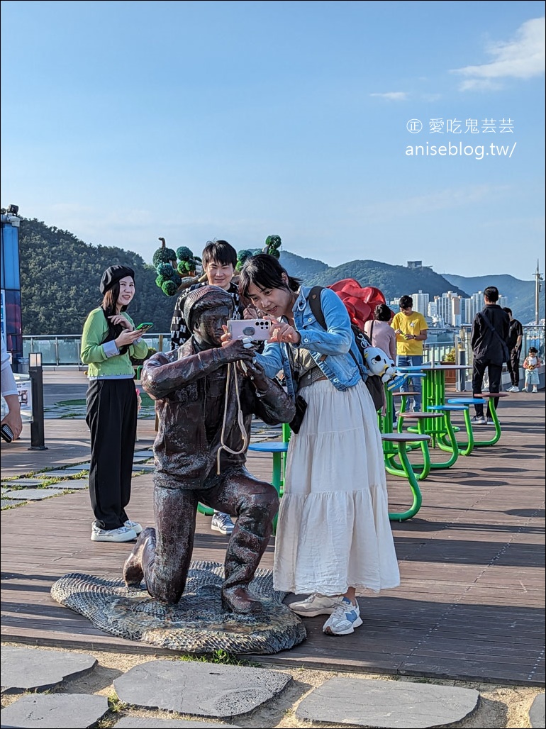 釜山松島纜車，水晶車廂腳底全透明超刺激😱 +松島天空步道