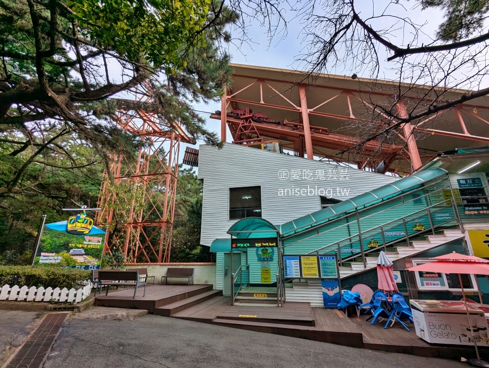 金剛公園纜車，金井山城南門，釜山賞楓景點(姊姊遊記)