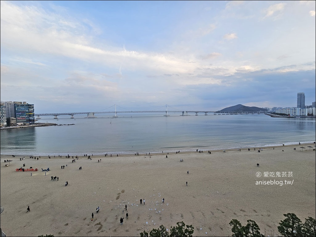 釜山廣安里汗蒸幕 | Hotel Aqua Palace，廣安沙灘+廣安大橋絕景，周末無人機表演