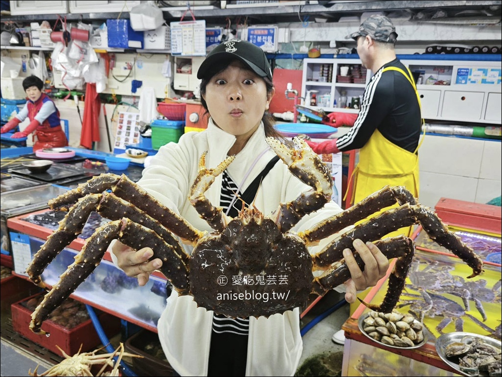 釜山吃帝王蟹 | 扎嘎其海鮮市場最方便！釜山最大海鮮市場