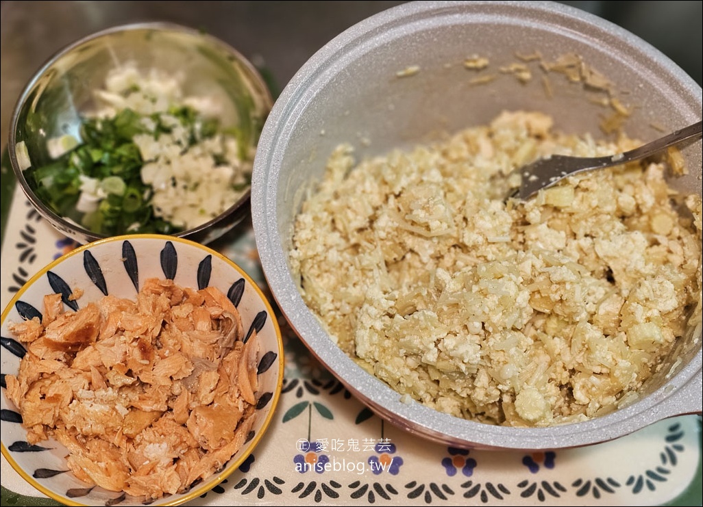 無米鮭魚炒飯，低脂高蛋白，越吃越瘦還好吃！