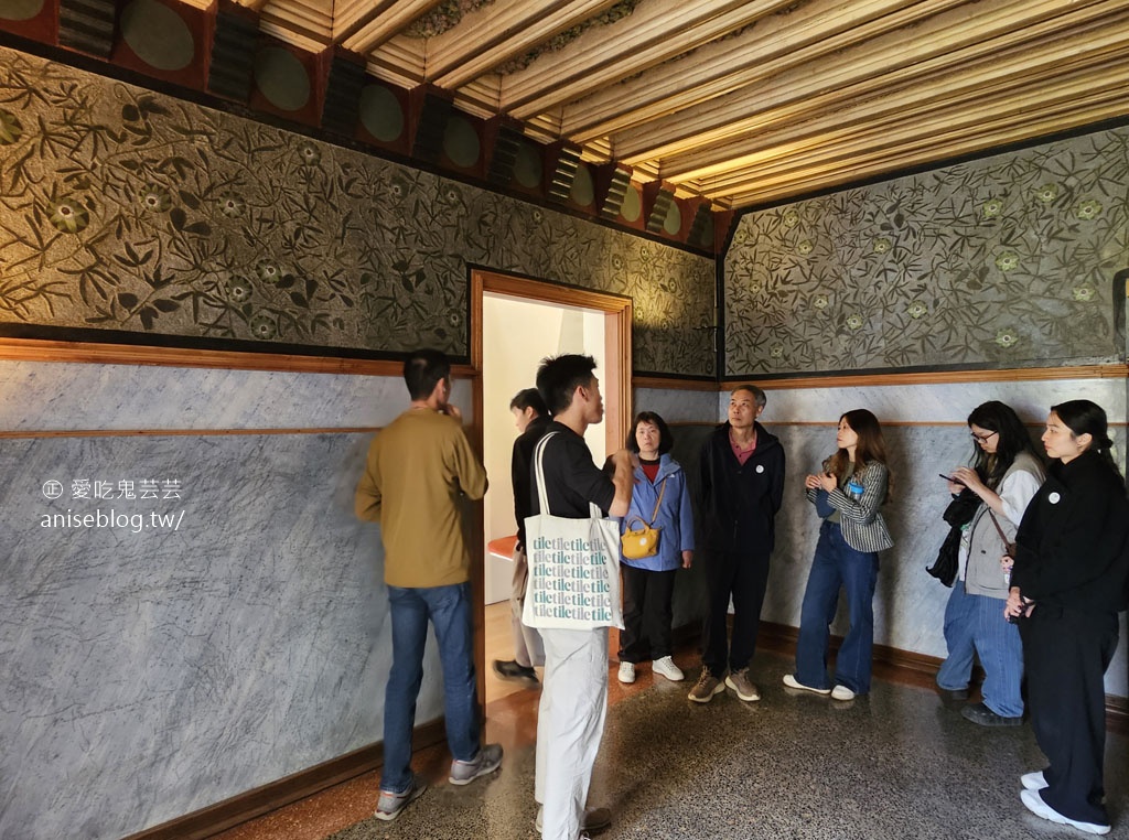 維森斯之家（ Casa Vicens），高第的第一個建築作品，融合東方元素的花不溜丟磁磚風，世界文化遺產