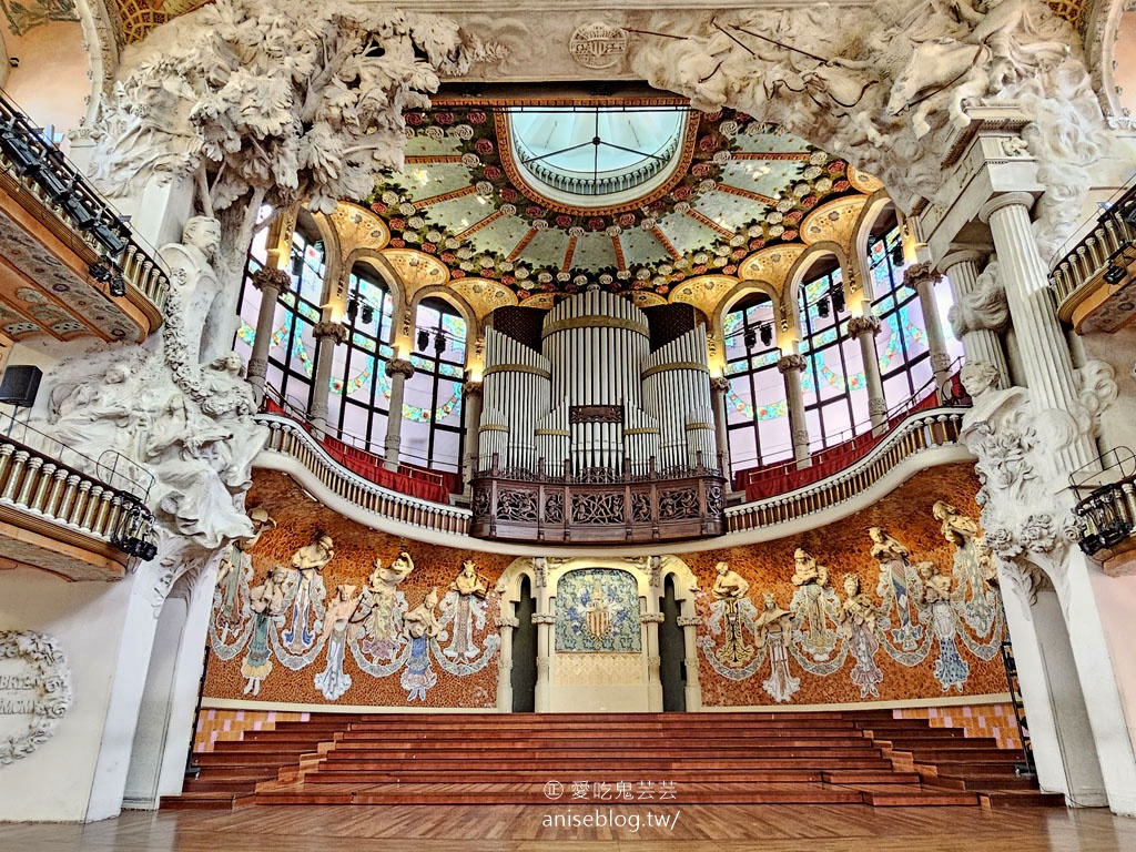 加泰隆尼亞音樂宮，巴塞隆納唯一的現代主義音樂廳 (世界文化遺產)