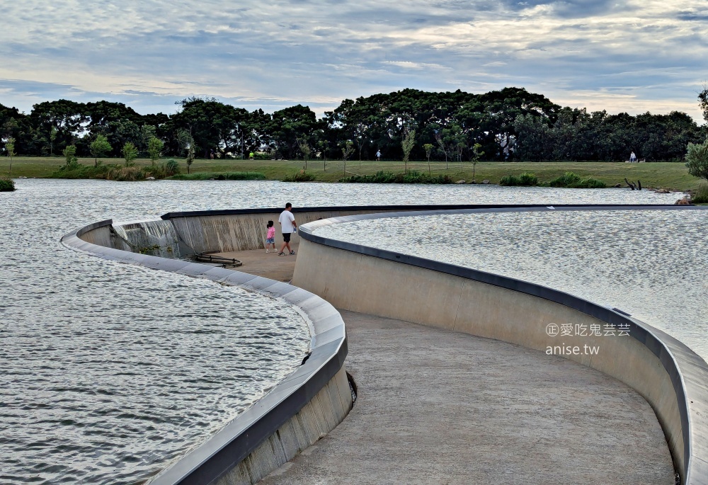 華興池生態埤塘公園，宛如迷你版摩西分海，桃園大園親子景點(姊姊遊記) @愛吃鬼芸芸