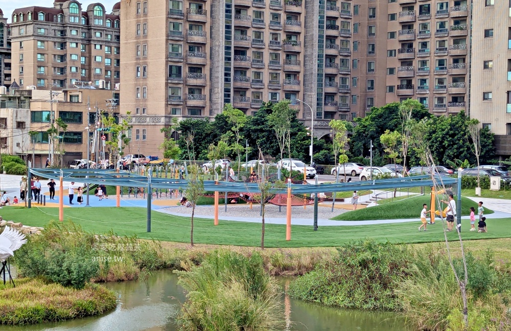 華興池生態埤塘公園，宛如迷你版摩西分海，桃園大園親子景點(姊姊遊記)