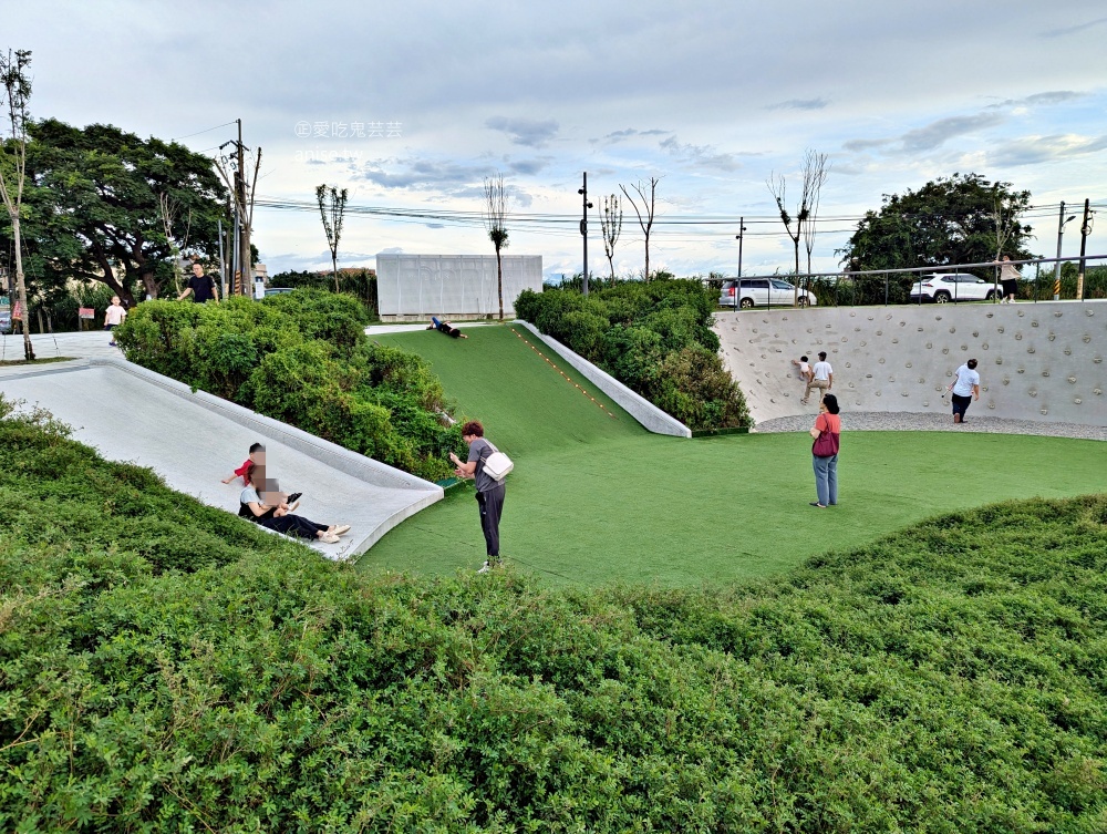 華興池生態埤塘公園，宛如迷你版摩西分海，桃園大園親子景點(姊姊遊記)