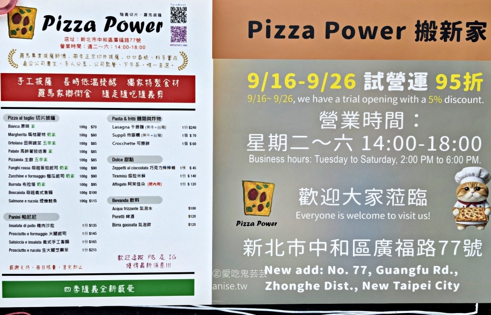 Pizza power，貌不驚人的香腸披薩卻是意外的好吃，中和廟口美食(姊姊食記)