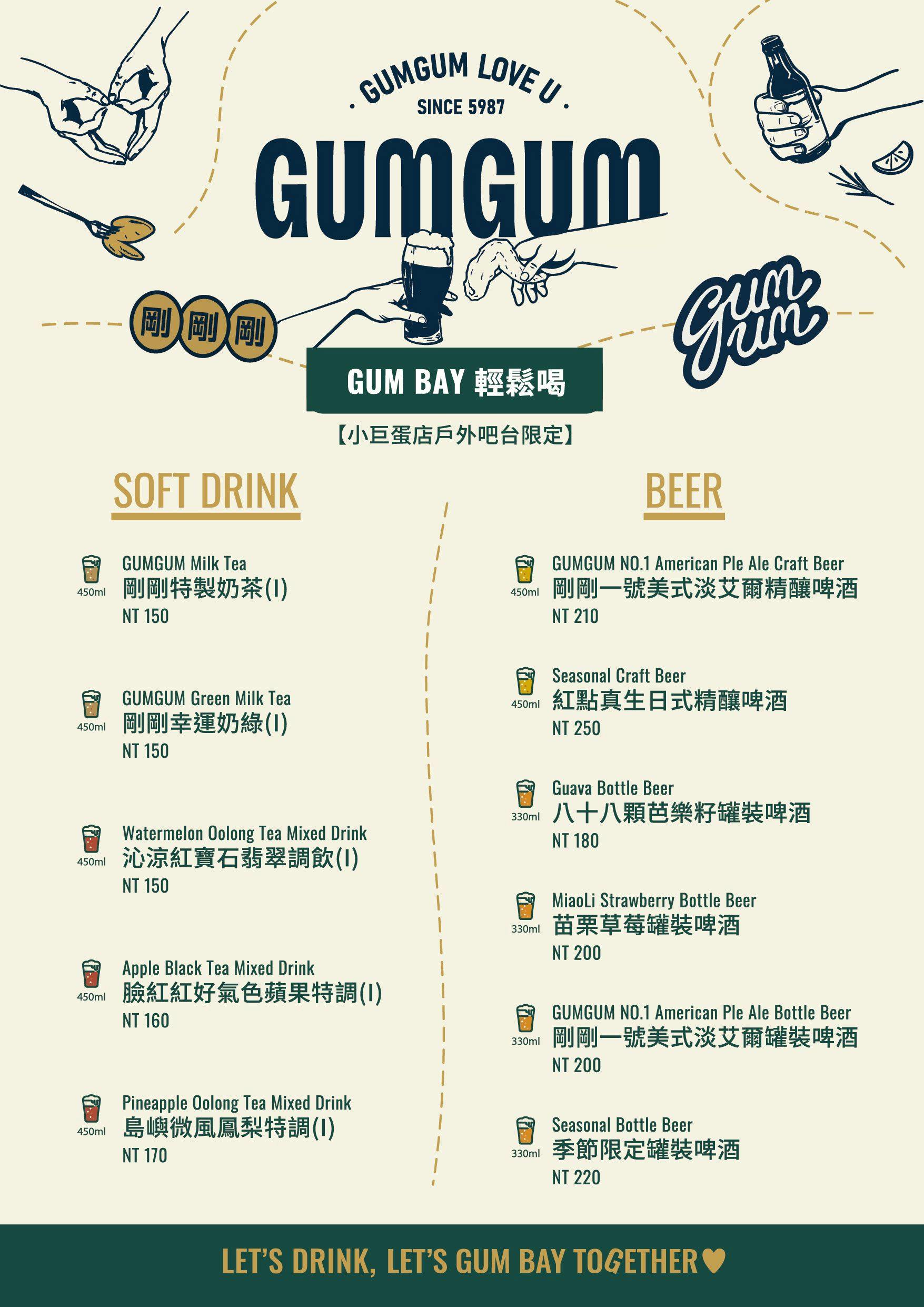 GumGum EGG -剛剛小巨蛋，啤酒雞翅專門店