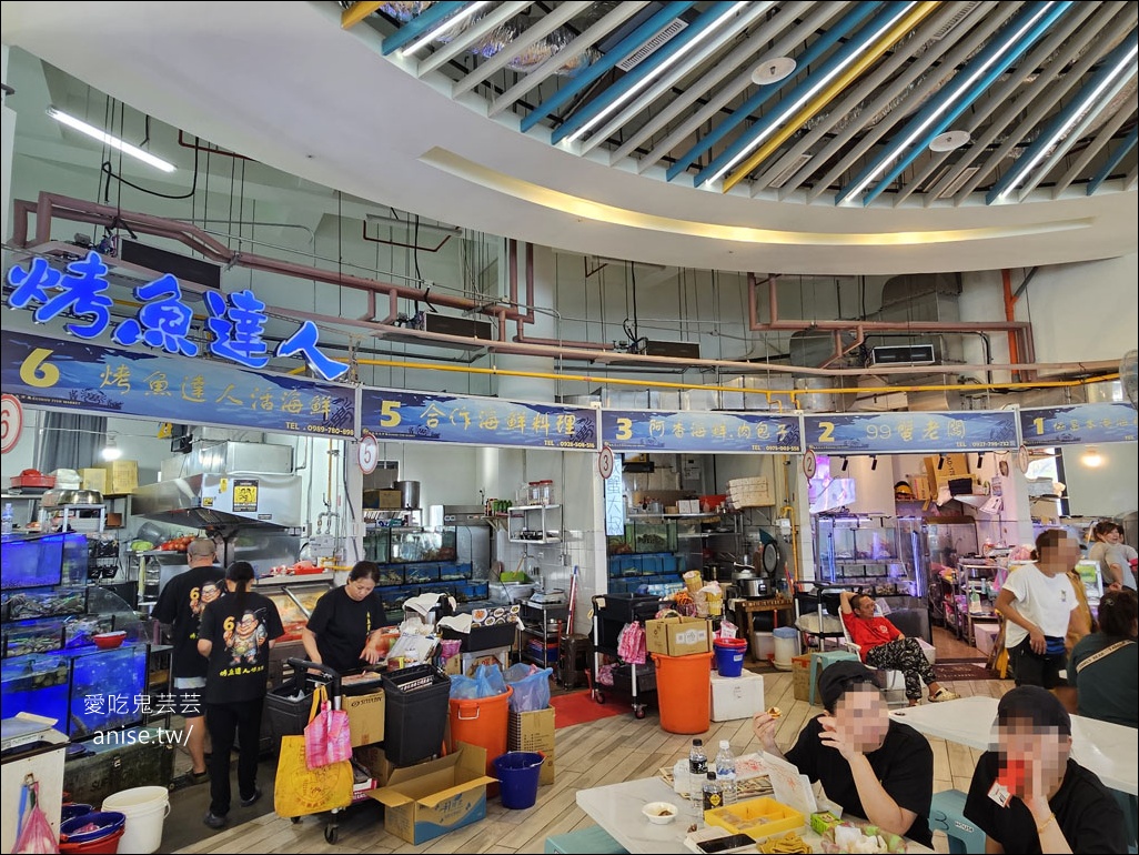 龜吼漁港漁夫市集 | 一樓買海鮮、二樓熱炒+代客料理，用餐區無敵海景太厲害！