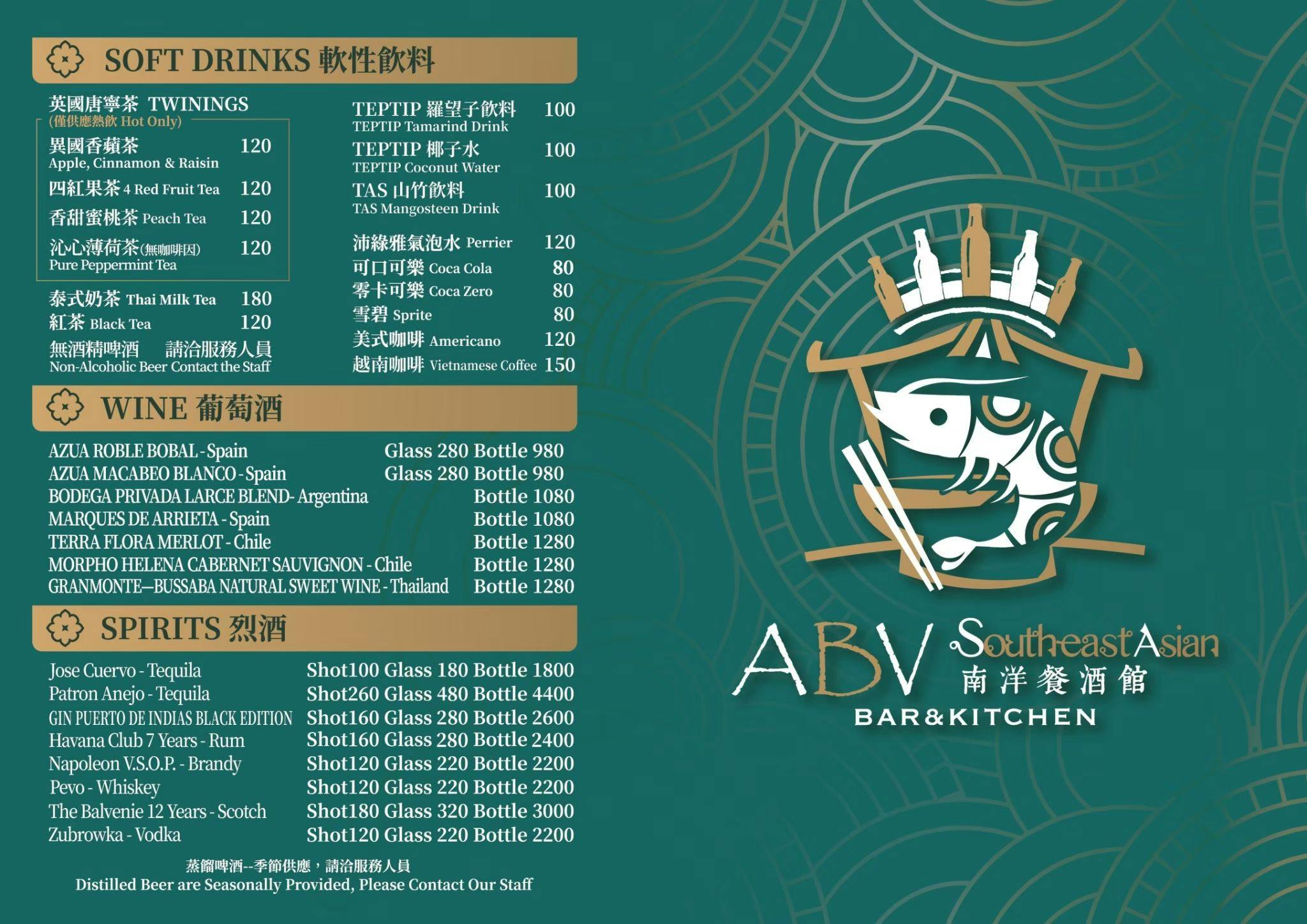 ABV南洋餐酒館(近國父紀念館2號出口)，道地過癮的泰國料理 (文末菜單)