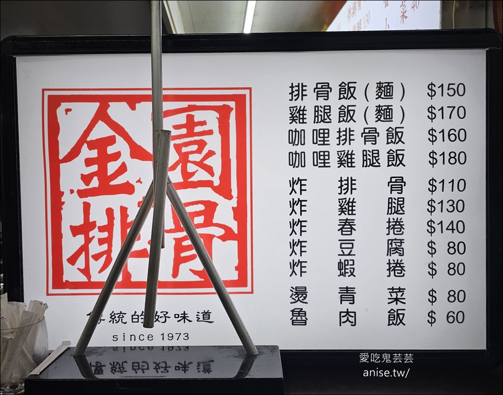 金園排骨萬年店，超過一甲子的超厚排骨老店，從小吃到大！