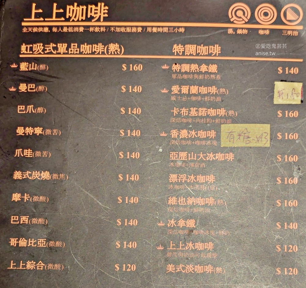 上上咖啡，老派的浪漫懷舊風格，暖胃的俄式羅宋湯，西門站美食(姊姊食記)